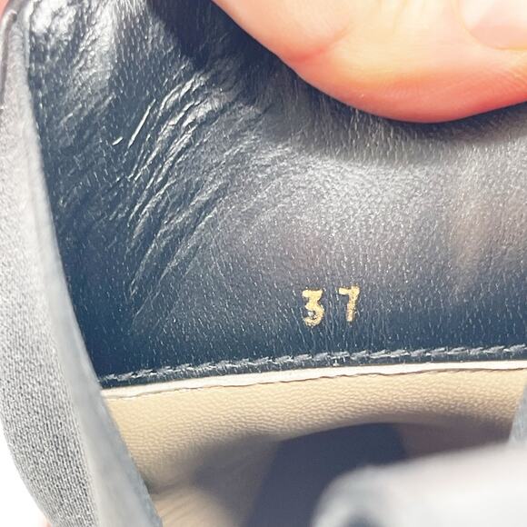 Christian Louboutin Marchacroche Duna Black  Lug Sole Ankle Chelsea Boots EU 37 - Picture 11 of 12